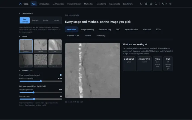 Fisura, Materials-Damage Vision Lab (Crack Detection to Engineering Units)