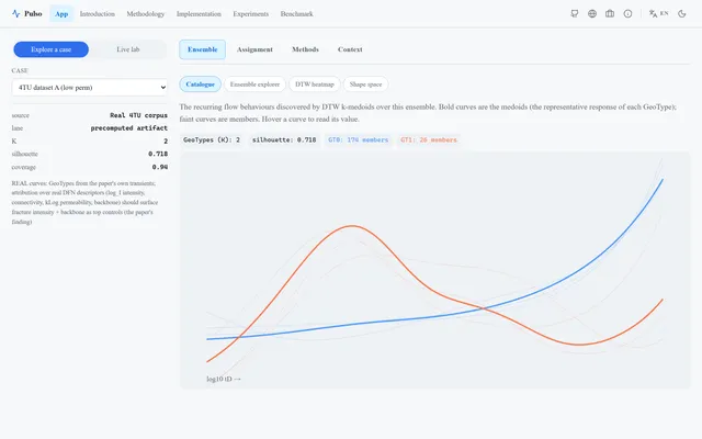 Pulso, Well-Test Diagnostic-Curve Shape Clustering and Attribution
