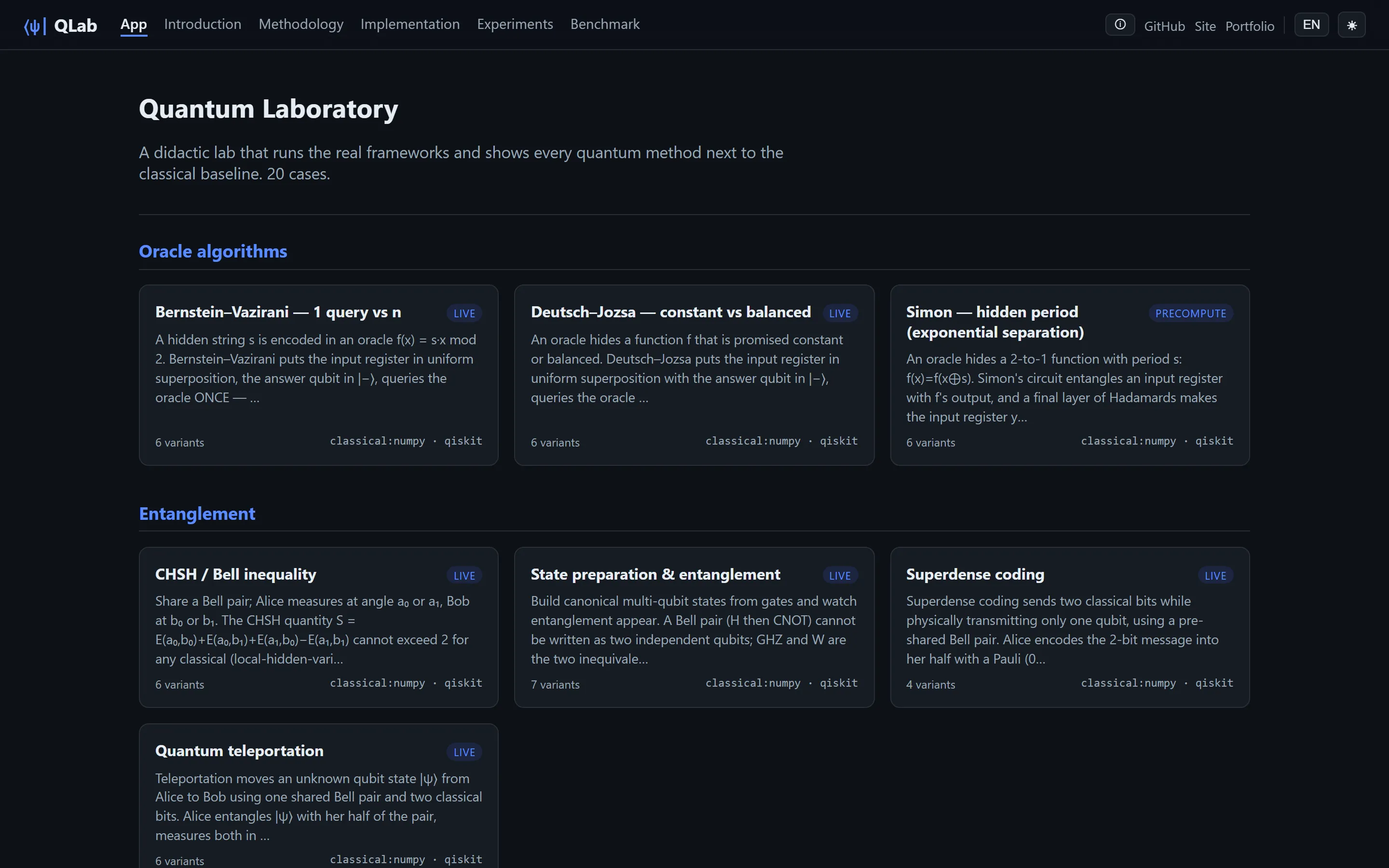 QLab, Quantum Laboratory